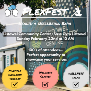 FlexFest Listowel - Grab your stall space at our Health & Wellbeing Expo